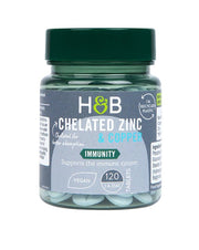 Holland & Barrett helātā cinka un vara maisījums, 15 mg – 120 tabletes