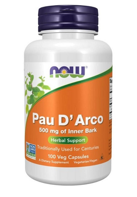 NOW Foods Pau D'Arco, 500 mg – 100 kapsulas