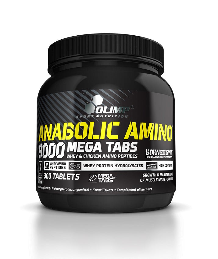 Olimp Nutrition Anabolic Amino 9000, Mega tabletes - 300 tabletes