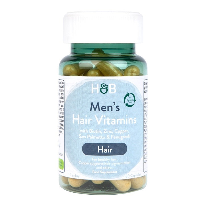 Holland & Barrett vīriešu matu vitamīni – 60 kapsulas