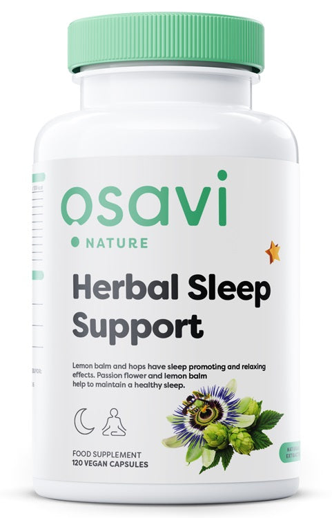 Produkto nuotrauka: Osavi Herbal Sleep Support (Melatonin Free) - 120 vegan caps