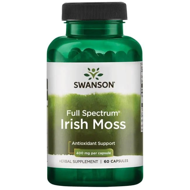 Swanson pilna spektra īru sūnas, 400 mg – 60 kapsulas