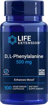 Life Extension D L - Fenilalanīns, 500 mg - 100 kapsulas