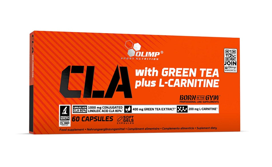Olimp Nutrition CLA ar zaļo tēju un L-karnitīnu – 60 kapsulas