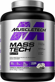 MuscleTech Mass - Tech Elite, cepumi un krējums – 3180 g