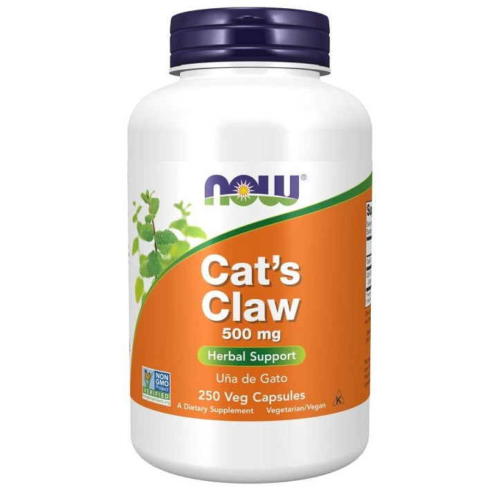 NOW Foods Kaķa nags, 500 mg – 250 kapsulas