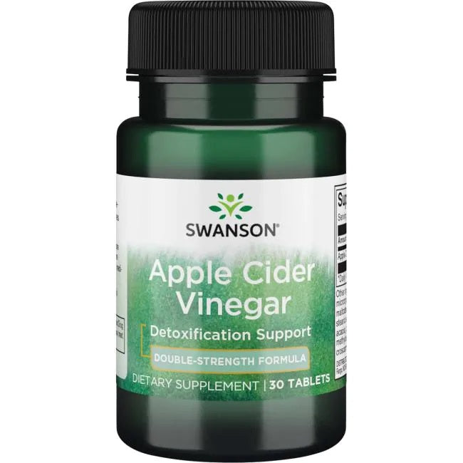 Swanson ābolu sidra etiķis, 200 mg divkāršs stiprums – 30 tabletes