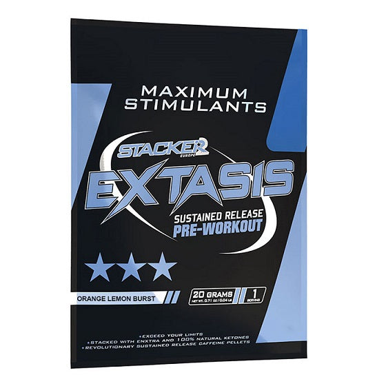 Stacker2 Europe Extasis, apelsīnu un citronu garša – 20 g (1 porcija)