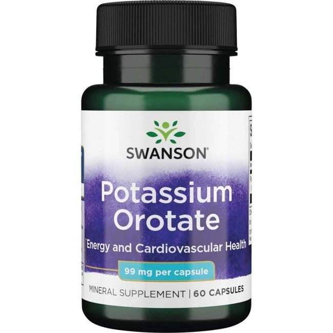 Swanson kālija orotāts, 99 mg – 60 kapsulas
