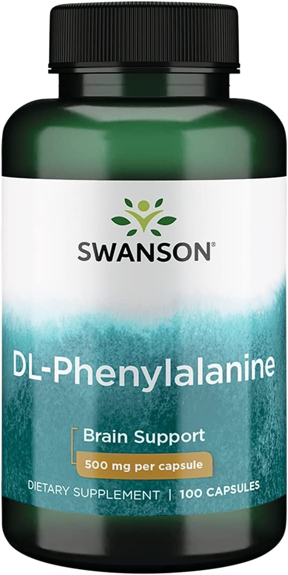 Swanson DL-fenilalanīns, 500 mg – 100 kapsulas
