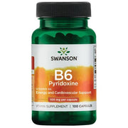 Swanson B6 piridoksīns, 100 mg – 100 kapsulas