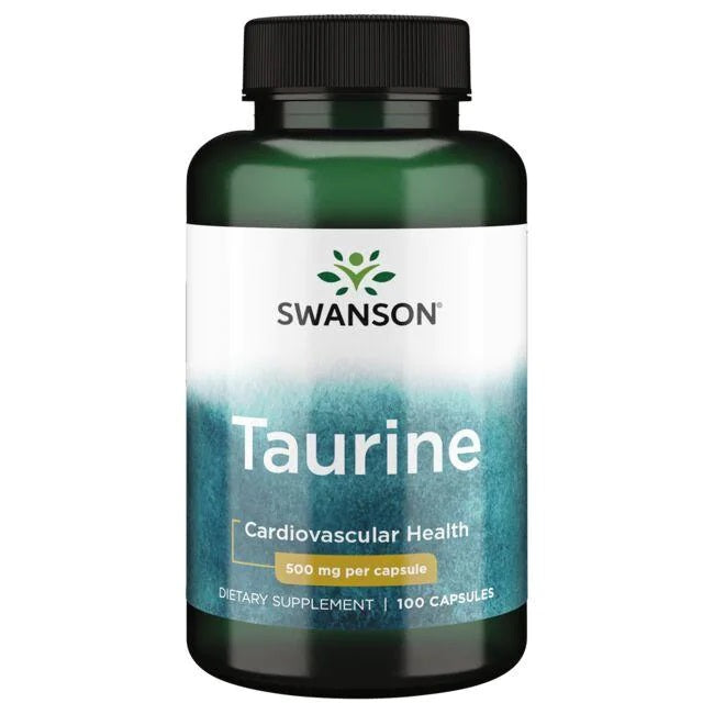 Swanson taurīns, 500 mg – 100 kapsulas