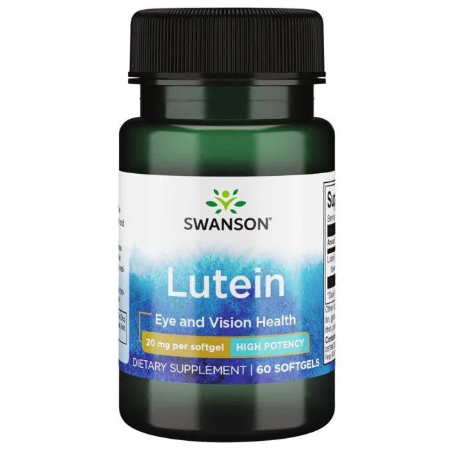 Swanson luteīns, 20 mg - 60 želejas kapsulas