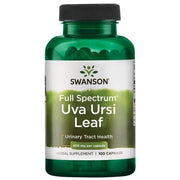 Swanson Plata spektra Uva Ursi lapas, 450 mg – 100 kapsulas
