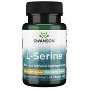 Swanson L-serīns, 500 mg – 60 kapsulas