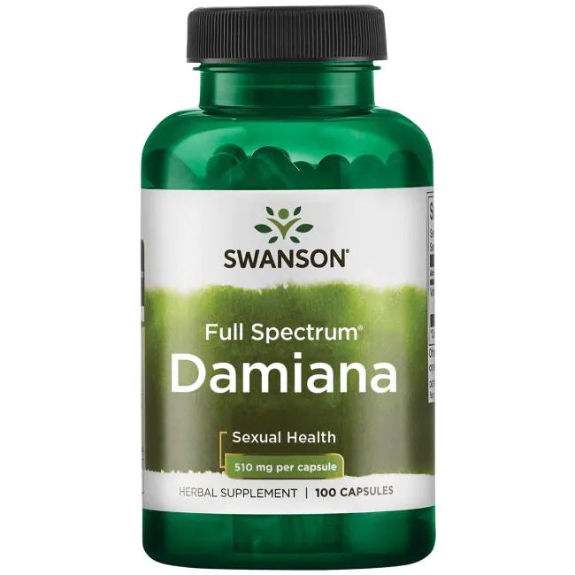 Swanson Damiana, 510 mg – 100 kapsulas