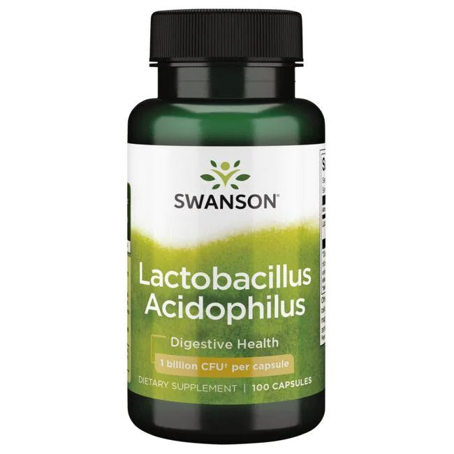 Swanson Lactobacillus Acidophilus, 1 miljards KVV – 100 kapsulas
