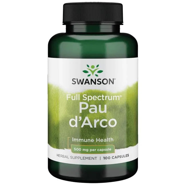 Swanson Full Spectrum Pau d'Arco, 500 mg – 100 kapsulas