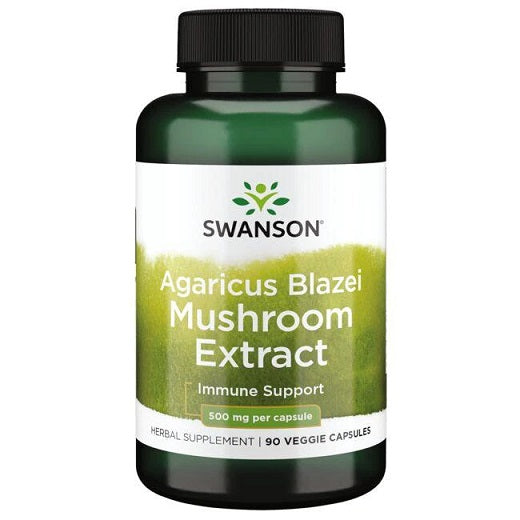 Swanson Agaricus Blazei sēņu ekstrakts, 500 mg – 90 kapsulas