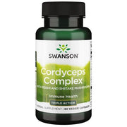Swanson Cordyceps komplekss ar reiši un šitake sēnēm – 60 kapsulas