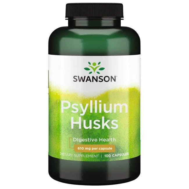 Swanson Psyllium sēnalas, 610 mg – 100 kapsulas