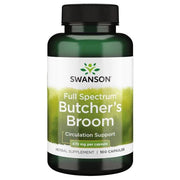 Swanson pilna spektra slaucītāja slotas ekstrakts (Butchers Broom), 470 mg – 100 kapsulas
