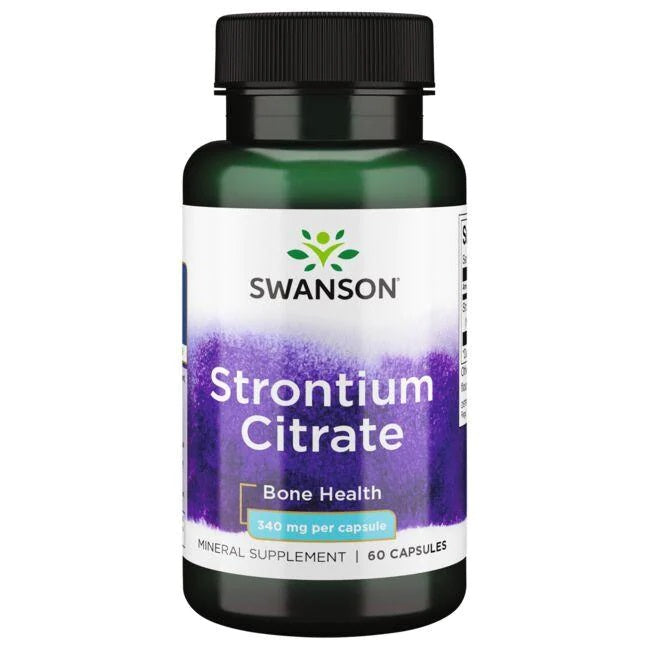 Swanson stroncija citrāts, 340 mg – 60 kapsulas