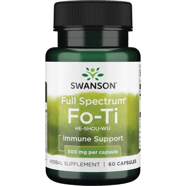 Swanson pilna spektra Fo-Ti, 500 mg – 60 kapsulas