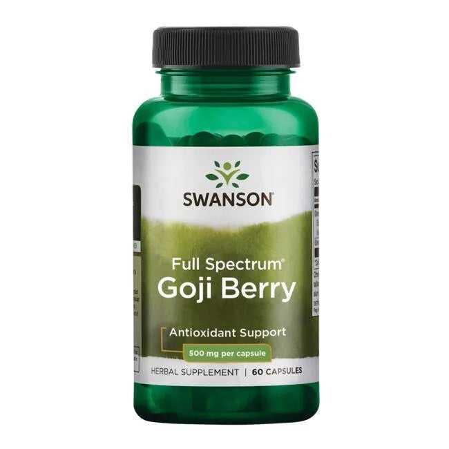 Swanson pilna spektra godži ogas, 500 mg – 60 kapsulas