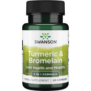 Swanson kurkumas un bromelīns – 60 kapsulas