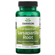 Swanson plaša spektra sarsaparillas sakne, 450 mg – 60 kapsulas
