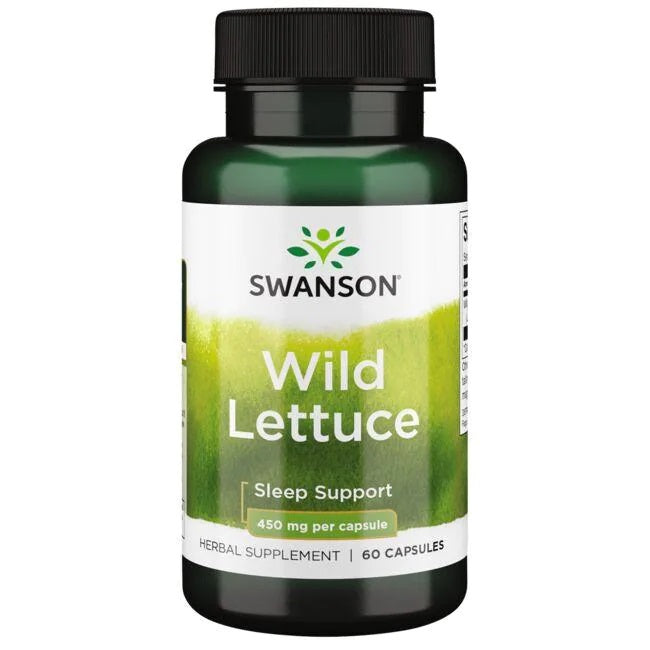 Swanson savvaļas salātu garšas dzēriens, 450 mg – 60 kapsulas