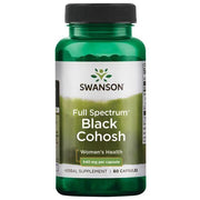 Swanson melnā cohoša (pilna spektra), 540 mg – 60 kapsulas