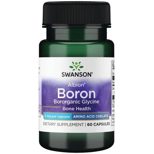 Swanson Albion bora glicināts, 6 mg – 60 kapsulas