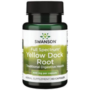 Swanson Yellow Dock Full Spectrum sakņu ekstrakts, 400 mg – 60 kapsulas