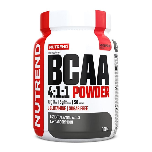 Nutrend BCAA 4:1:1 pulveris, arbūzu garša - 500 g
