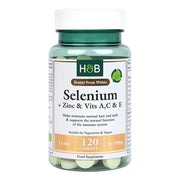 Holland & Barrett selēns + cinks un vitamīni A, C un E, 100 µg – 120 tabletes