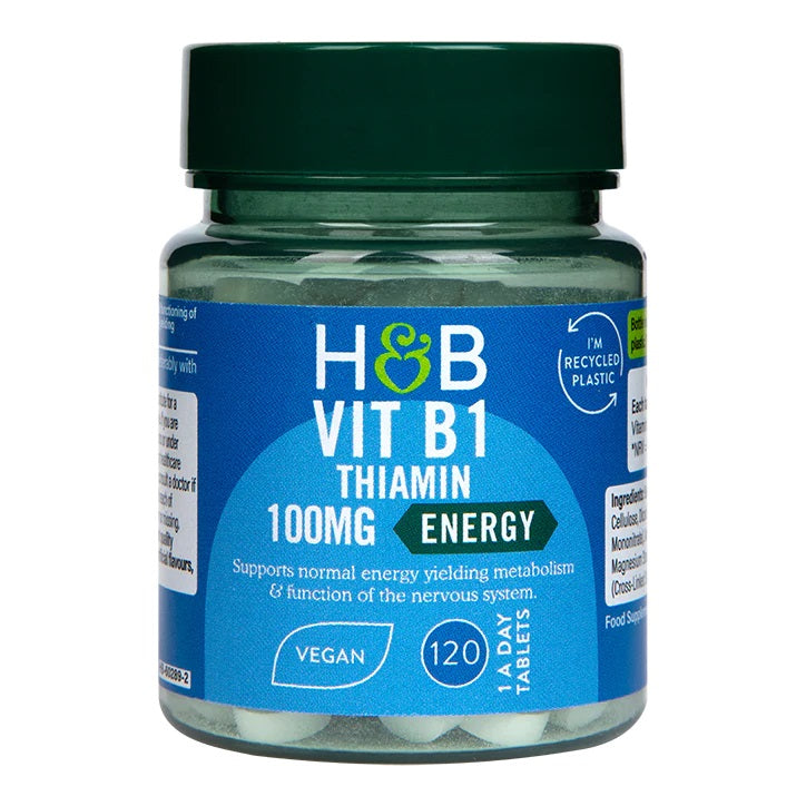 Holland & Barrett B1 vitamīns, 100 mg – 120 tabletes