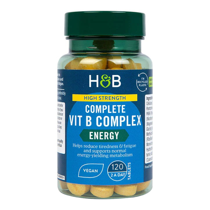 Holland & Barrett augstas potences B vitamīnu komplekss – 120 tabletes