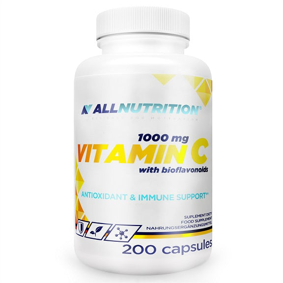 Allnutrition C vitamīns ar bioflavonoīdiem, 1000 mg – 200 kapsulas