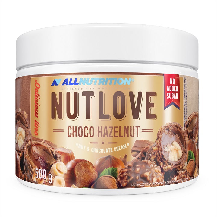 Allnutrition Nutlove, šokolādes lazdu rieksti – 500 g