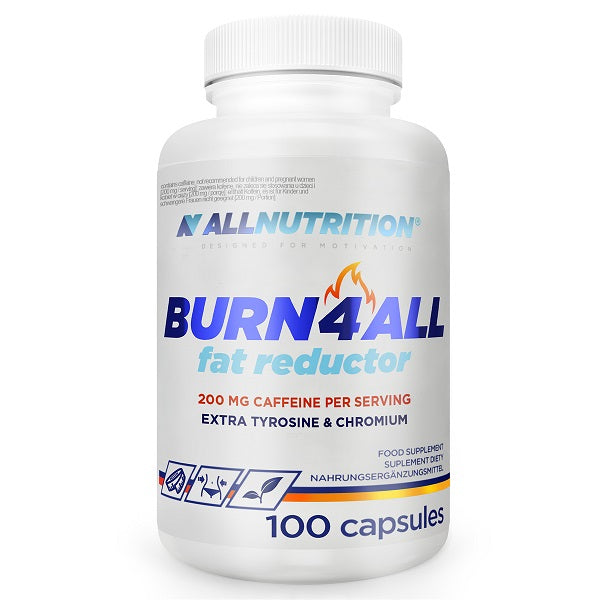 Allnutrition Burn4ALL, 200 mg kofeīna – 100 kapsulas