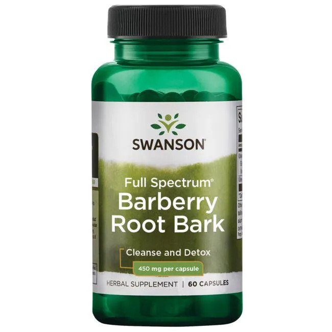 Swanson pilna spektra bārbeļu saknes miza, 450 mg – 60 kapsulas