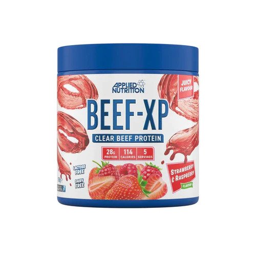 Applied Nutrition Beef – XP, zemeņu un aveņu garša – 150 g (5 porcijas)