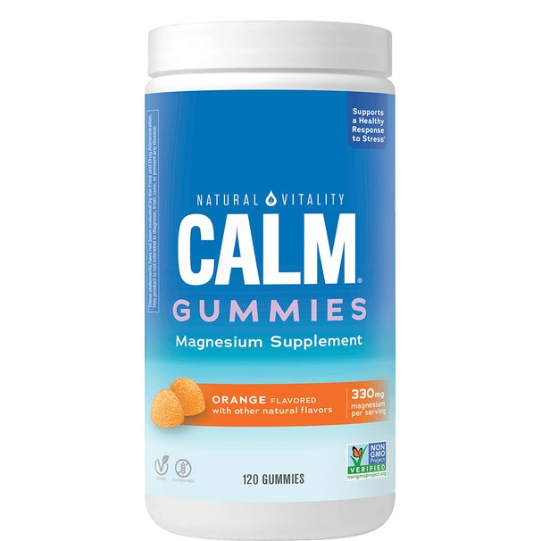 Natural Vitality Calm gumijas konfektes, apelsīnu garša – 120 gumijas konfektes