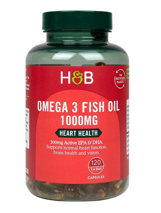 Holland & Barrett Omega 3 zivju eļļa, 1000 mg – 120 kapsulas