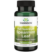 Swanson plaša spektra piparmētru lapas, 400 mg – 60 kapsulas