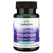 Swanson hroma pikolināts, 200 mcg – 100 kapsulas