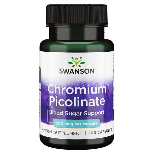 Swanson hroma pikolināts, 200 mcg – 100 kapsulas
