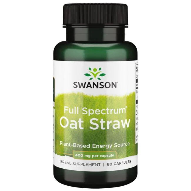 Swanson pilna spektra auzu salmiņi, 400 mg – 60 kapsulas